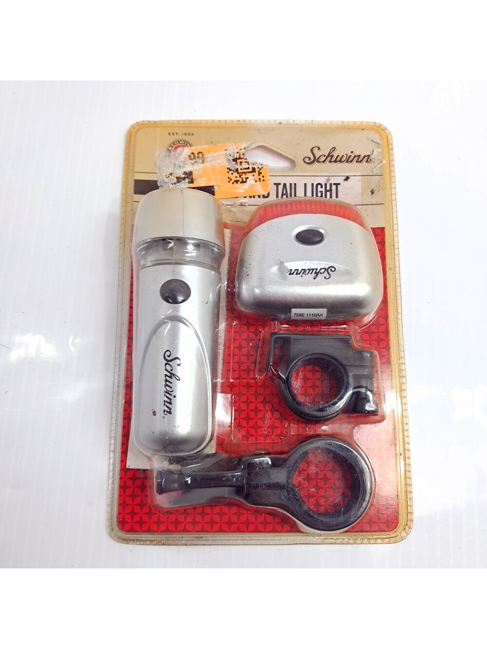Schwinn 5-LED Head Tail Light SW76184-6 bicycle bike super bright silver SW76184